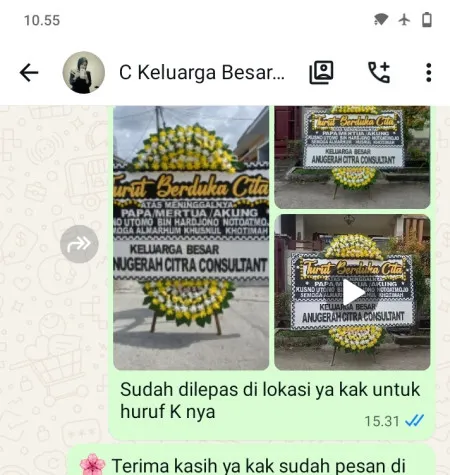 Pengiriman Papan Bunga Duka Jatipecaron Gubug